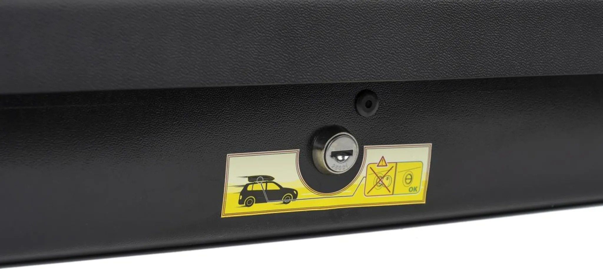 Střešní box Menabo Satellite 550 Black Glossy Duo - objem 550l / oboustranné otevírání / lesklý černý